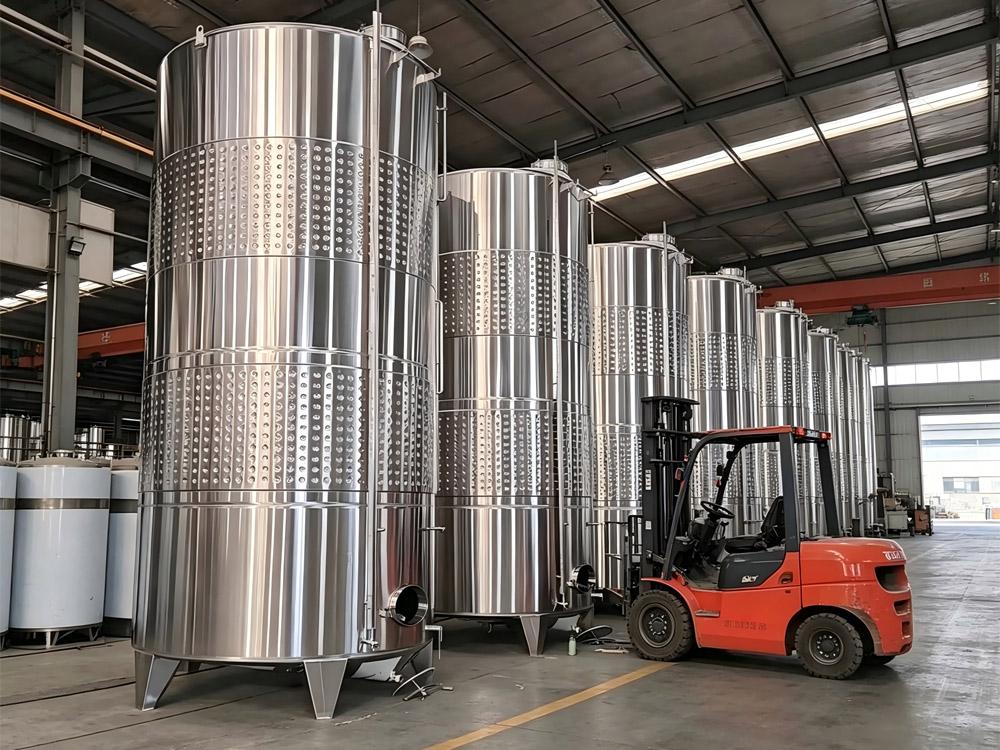 100HL Single Wall Jacketed Wine Fermentation Tank for White Wine Production